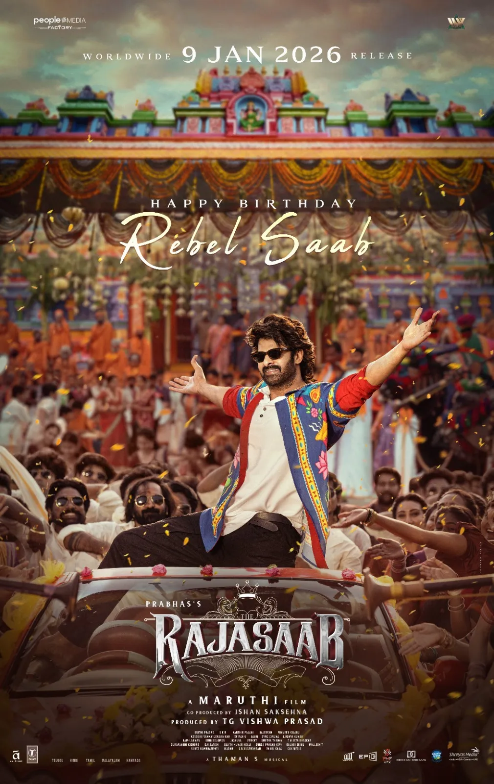 The Raaja Saab movie poster release 2025