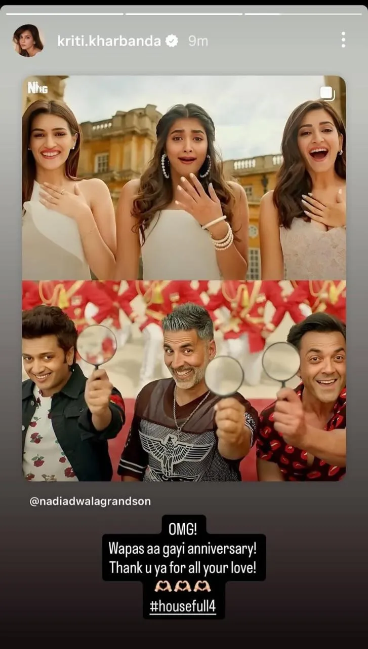 Kriti Kharbanda Housefull 4 celebration