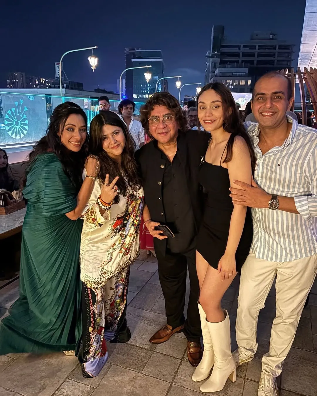 Rajan Shahi, Ishika Shahi and Ekta Kapoor in one frame at Rupali Ganguly birthday bash!❤️✨😉@rup (1)