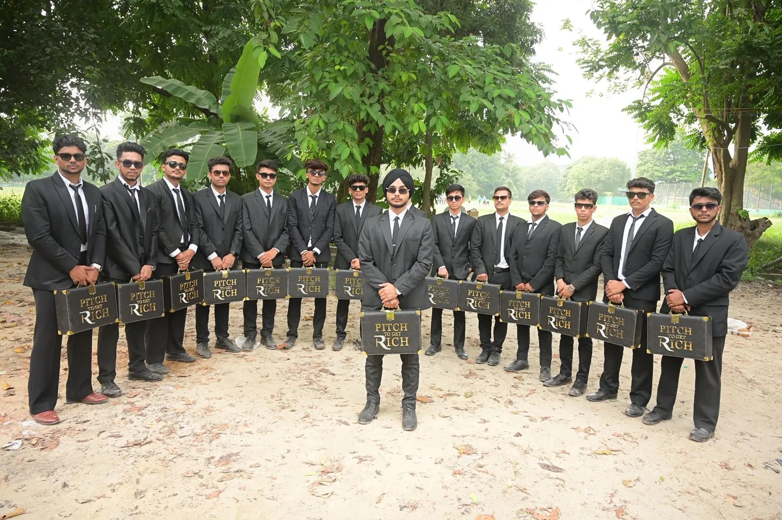 Men in Black themed campaign by Pitch To Get Rich