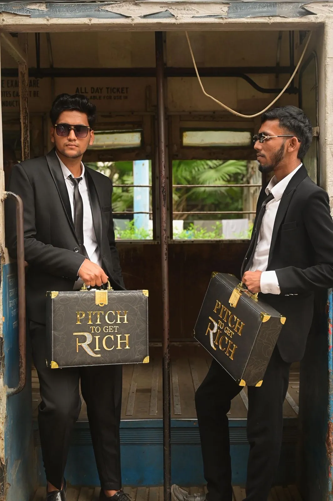 Men in Black themed campaign by Pitch To Get Rich