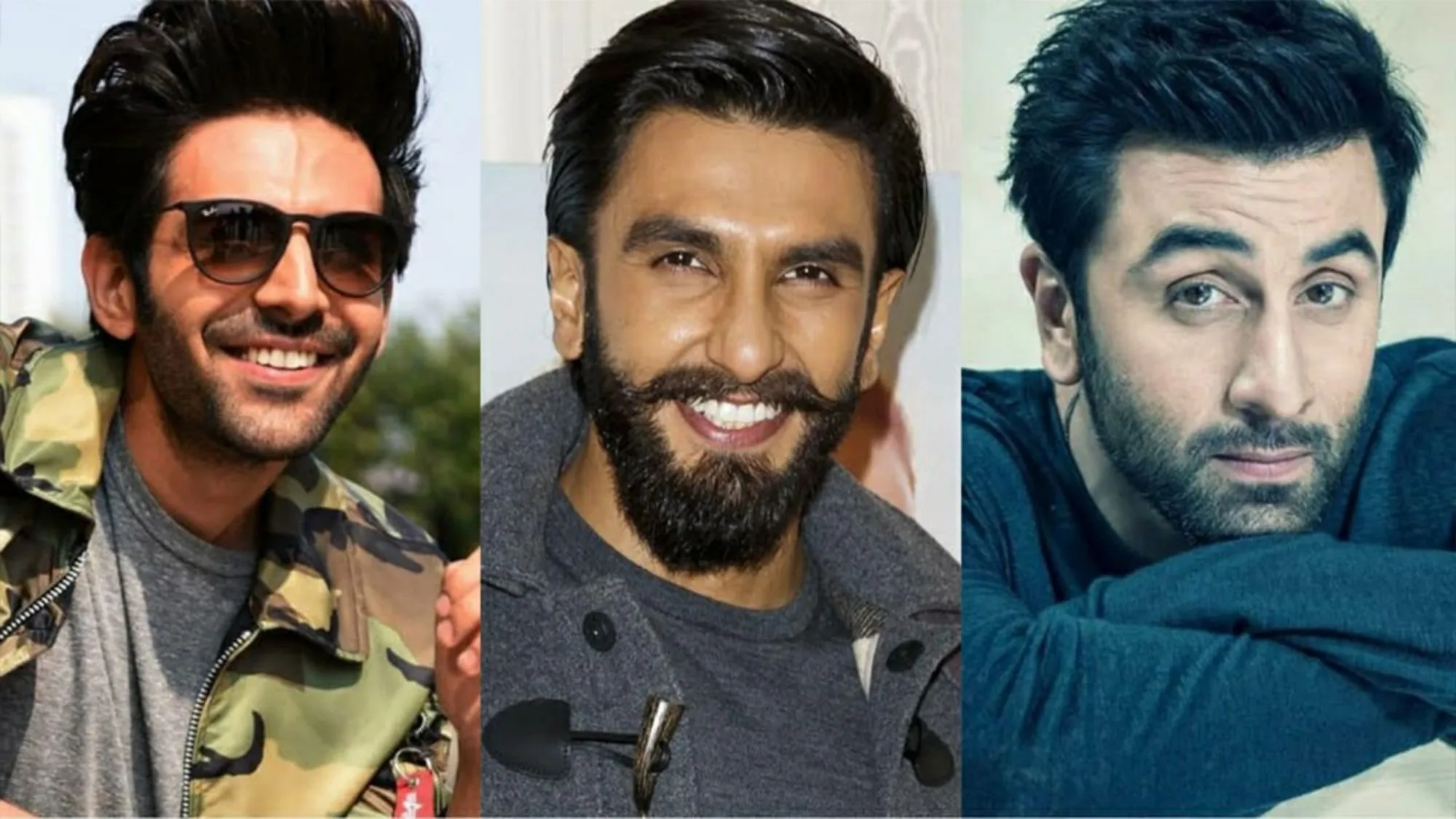 Ranbir Kapoor, Ranveer Singh, Kartik Aaryan
