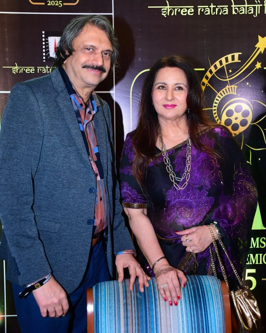 IFTAA event Poonam Dhillon ( right) with sr journalist Chaitanya Padukone
