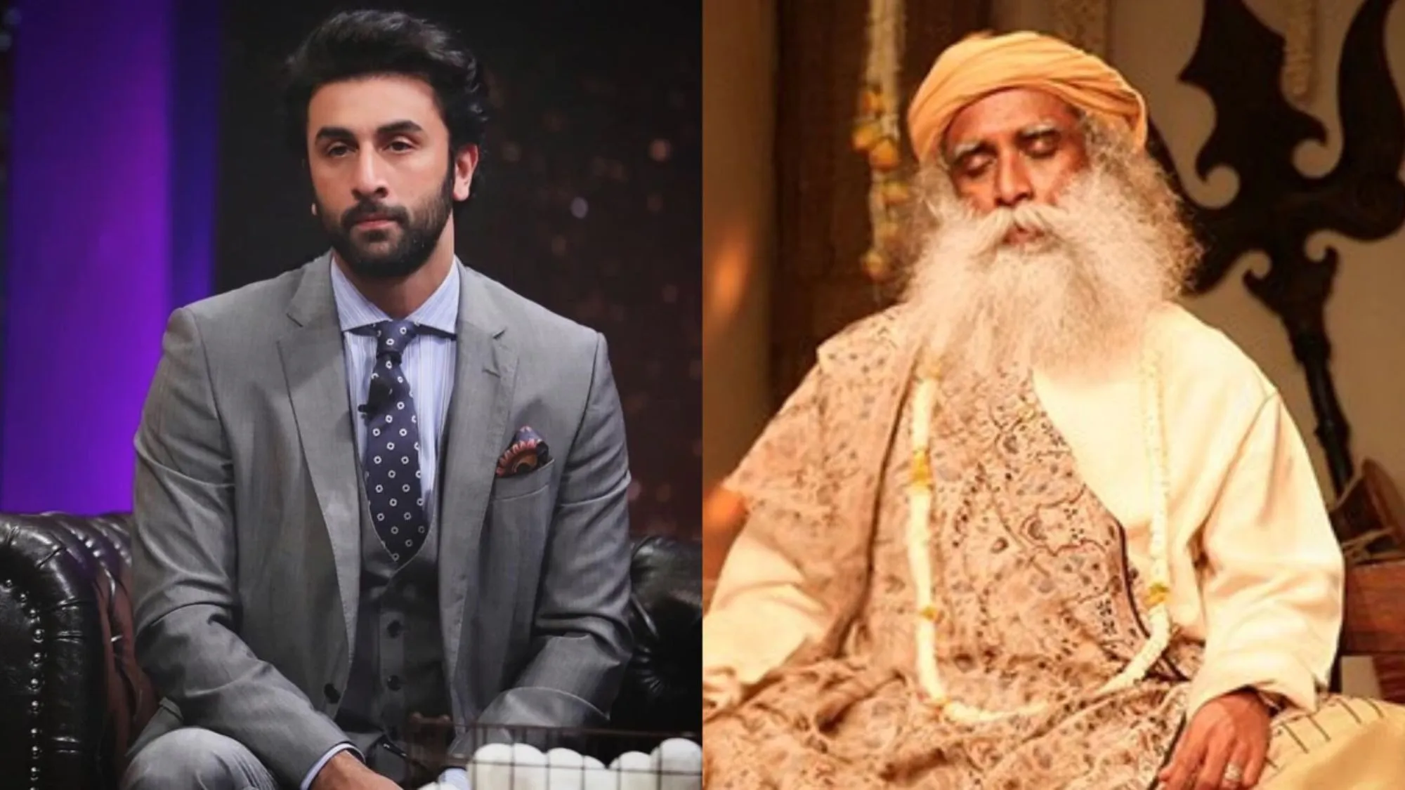 Sadhguru and Ranbir Kapoor