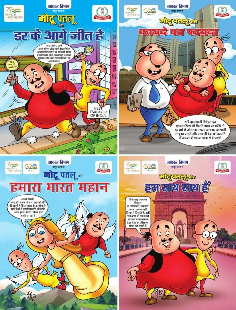 Motu Patlu to become children tax teachers a new initiative by CBSE and Income Tax Department (2)