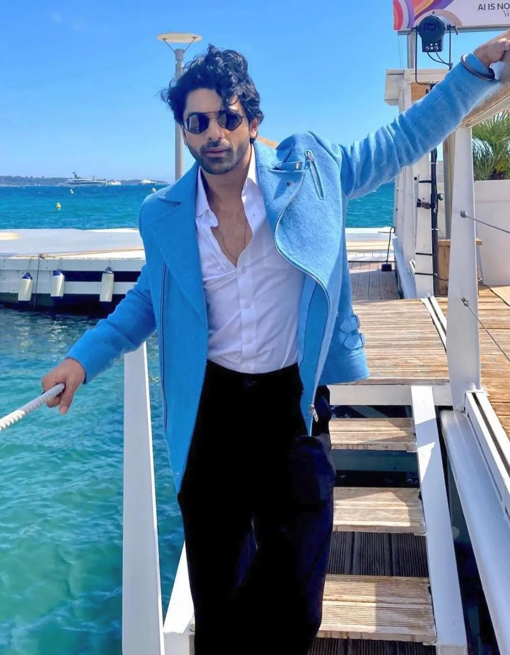 Ocean-blue jackets on a ship deck