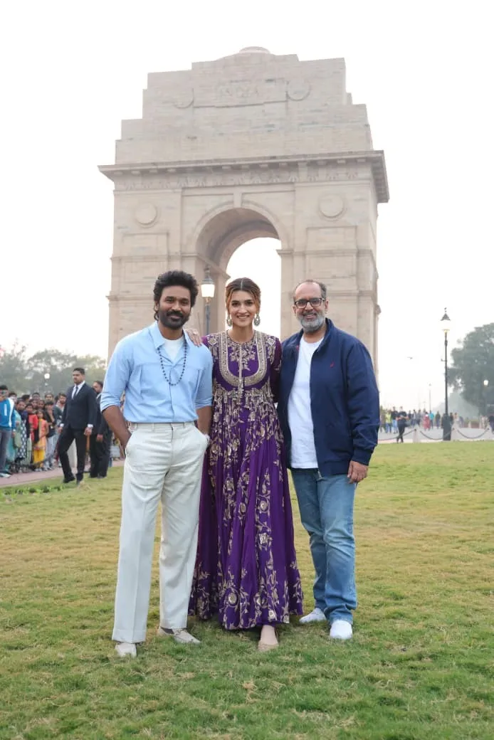 Tere Ishq Mein Delhi Promotions Dhanush Kriti Sanon