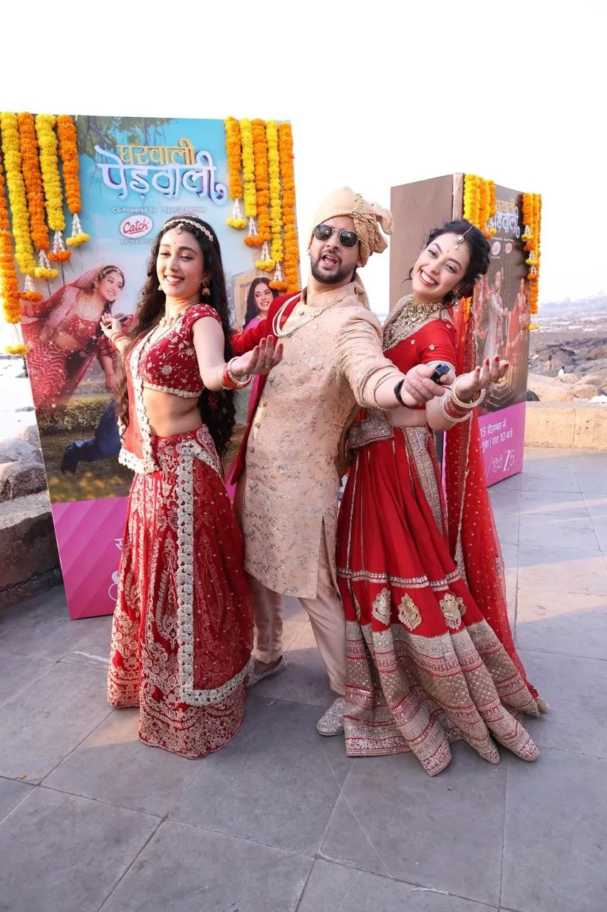 &TV Gharwali Pedwali show launch promotion