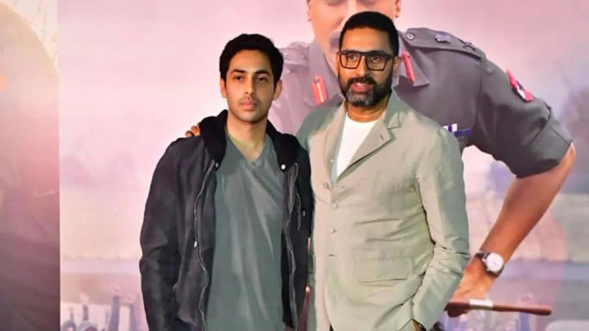 Abhishek Bachchan and Agastya Nanda