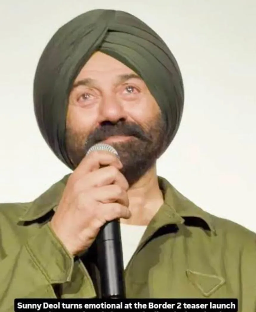 Border-2-- Sunny Deol turns emotional and teary-eyed