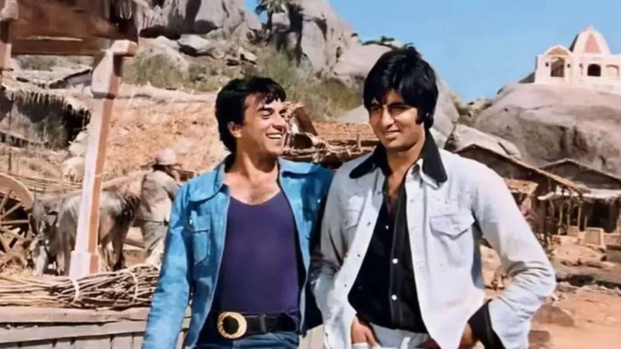 Amitabh Bachchan and Dharmendra