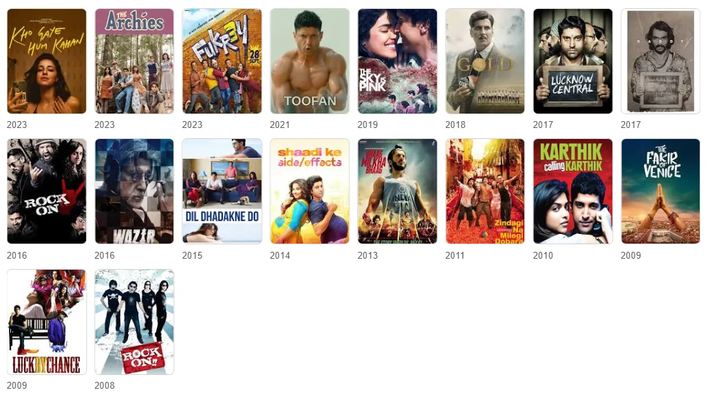 farhan akhtar ffilms