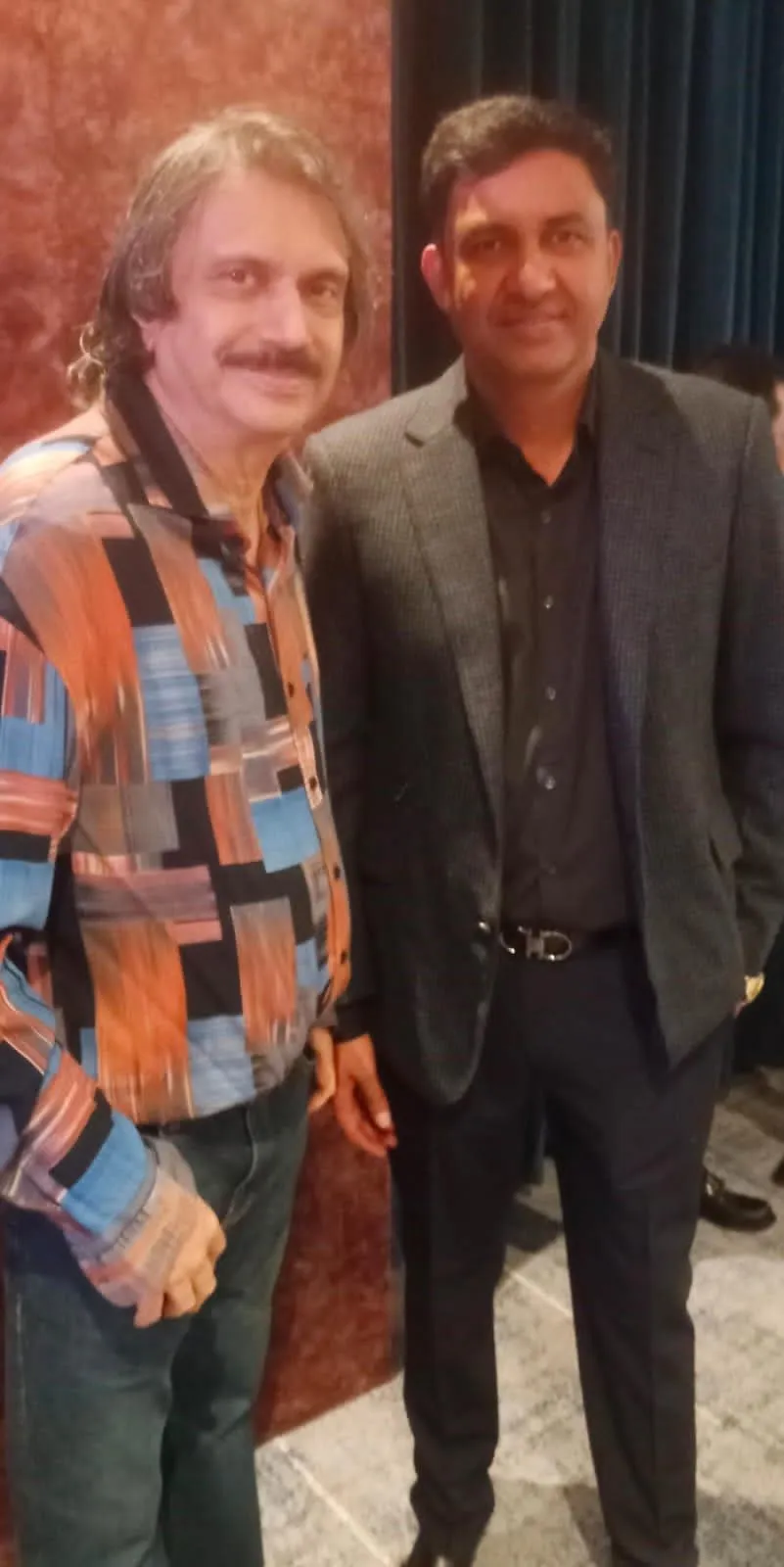 INCA Founder Vishnu Vardhan with sr journalist Chaitanya Padukone