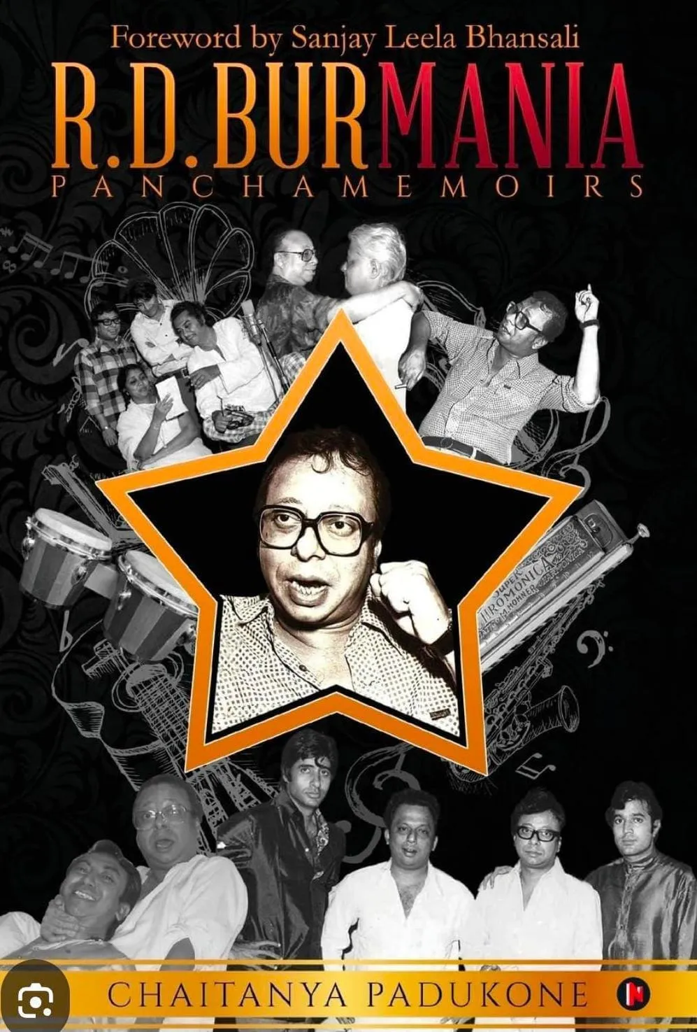 popular book cover R D Burmania--authored by sr.journalist Chatanya Padukone