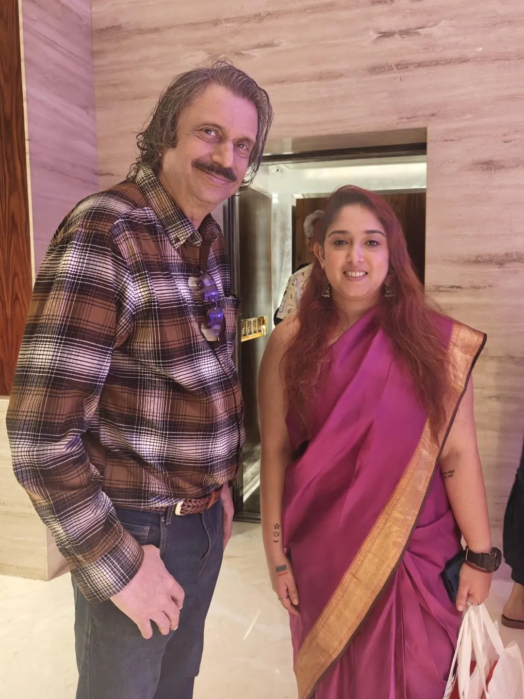 Wellness mentor Ira (Aamir) Khan with sr journalist Chaitanya Padukone