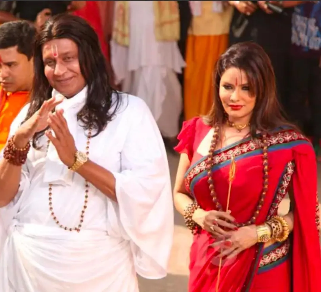 Mithun Chakraborty with Poonam J in 'Oh My God' movie