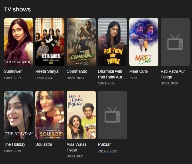 tv shows with adah sharma