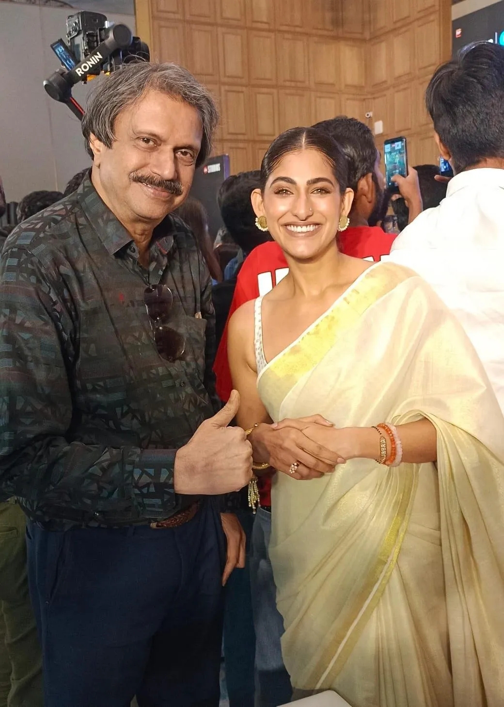 Star-actress Kubbra Sait with Chaitanya Padukone