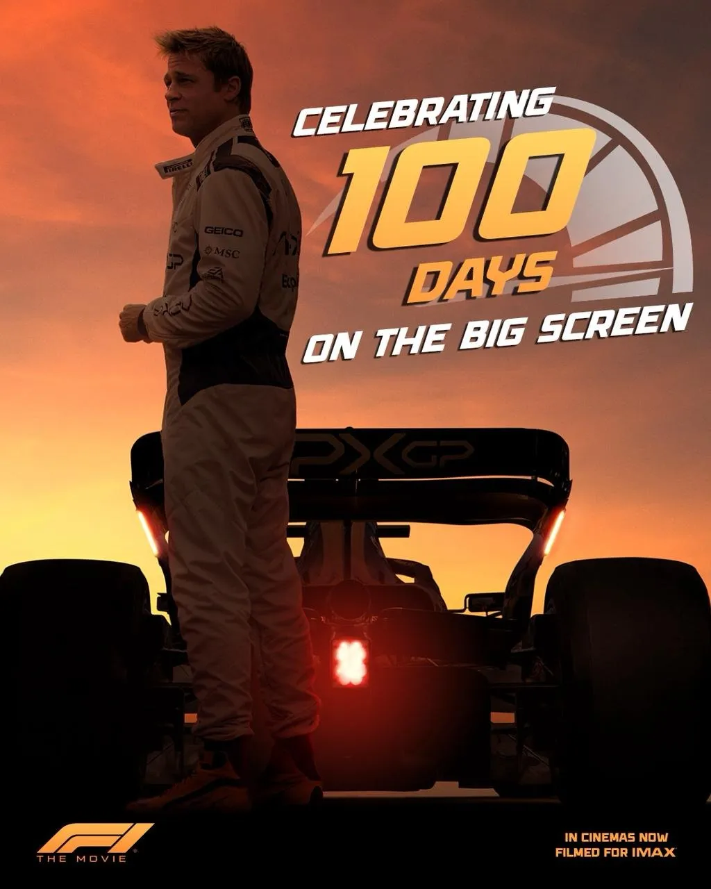 F1 The Movie 100 Days
