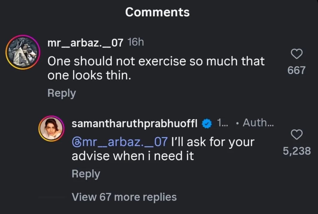 Samantha Ruth Prabhu Post