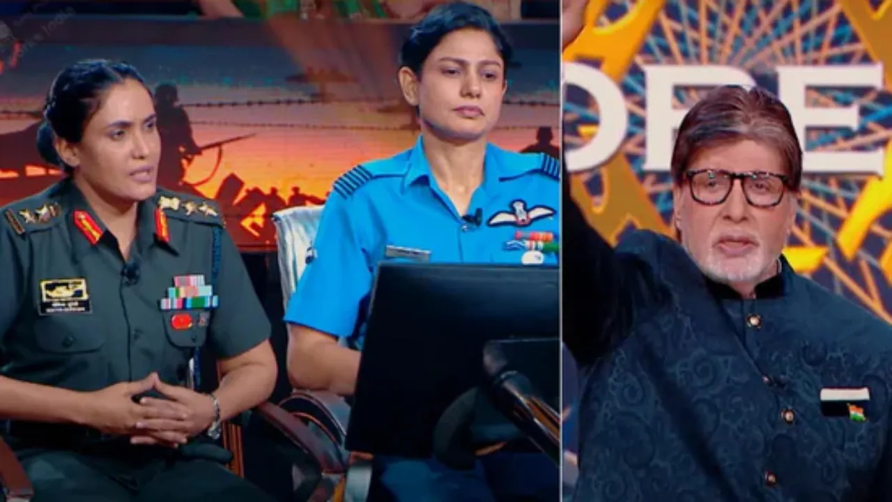 sofiya quershi n vyomika singh in kbc