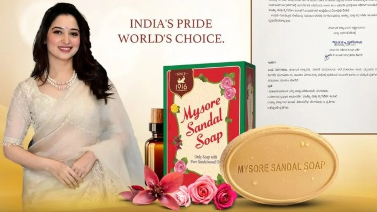 Mysore sandal soap advertise