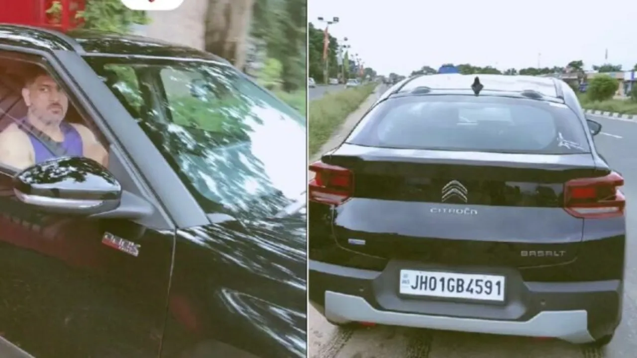 Dhoni car creaze