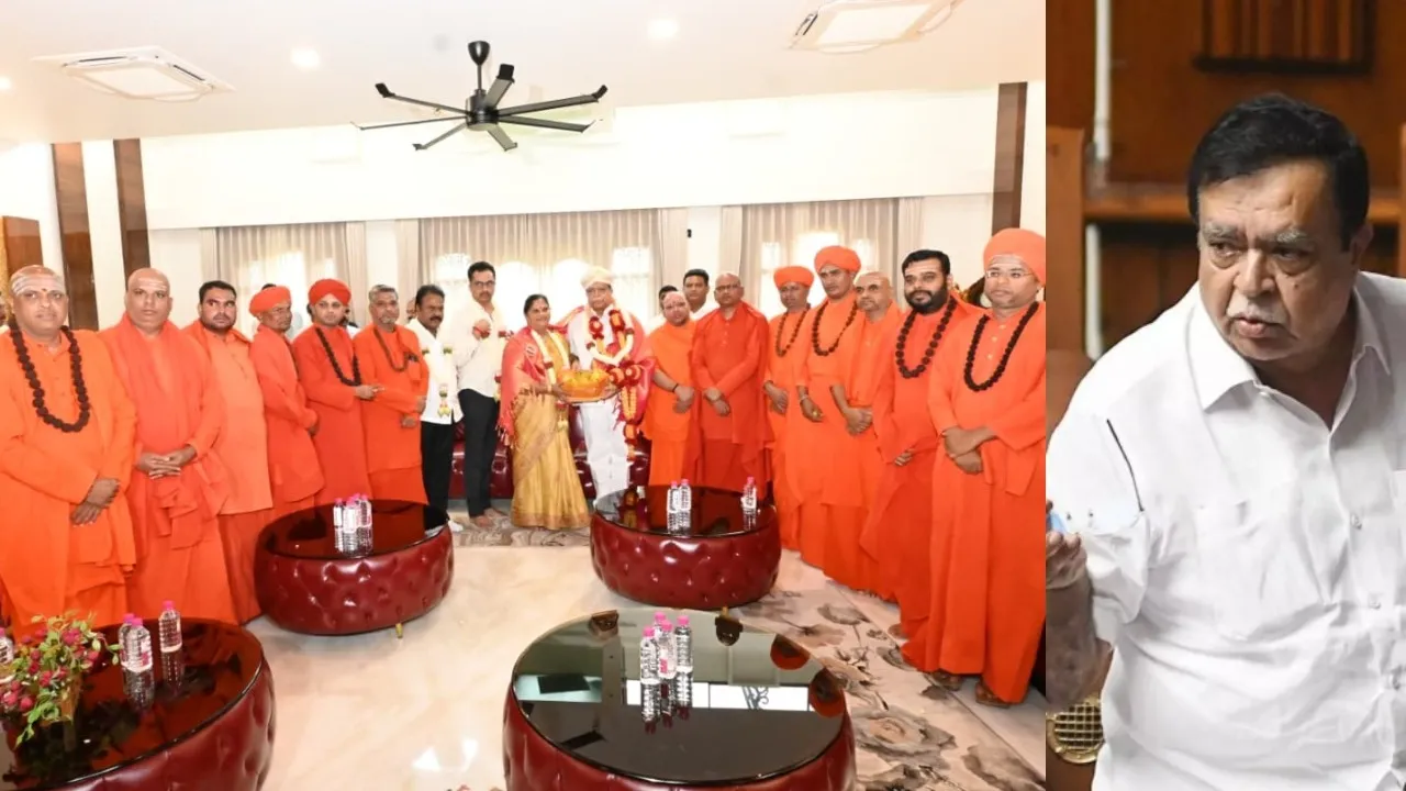 KNR AND SWAMIJI MEETING