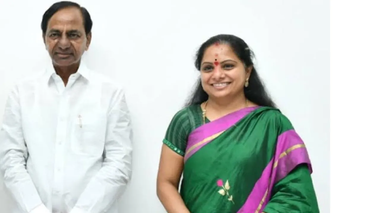 BRS KAVITHA and kcr