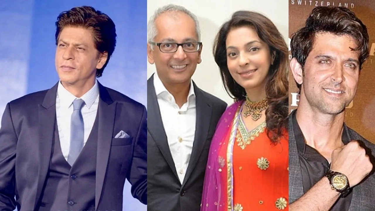 SHARUKH KHAN AND JUHI CHAWLA HRUTHIK