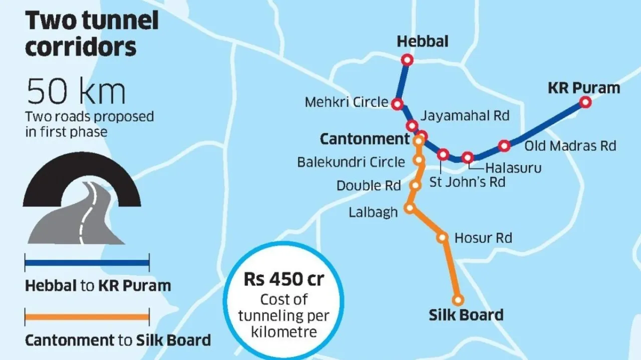 TUNNEL ROAD IN BANGALORE