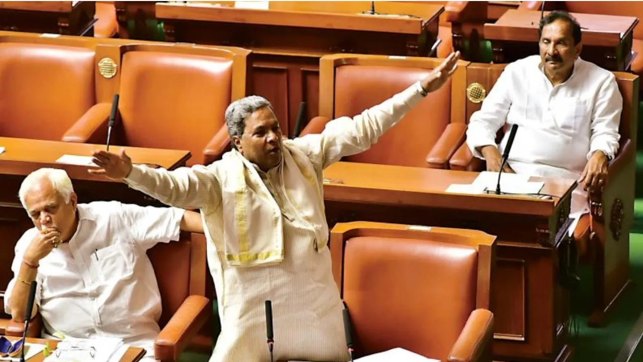 CM SIDDARAMAIAH IN SESSION