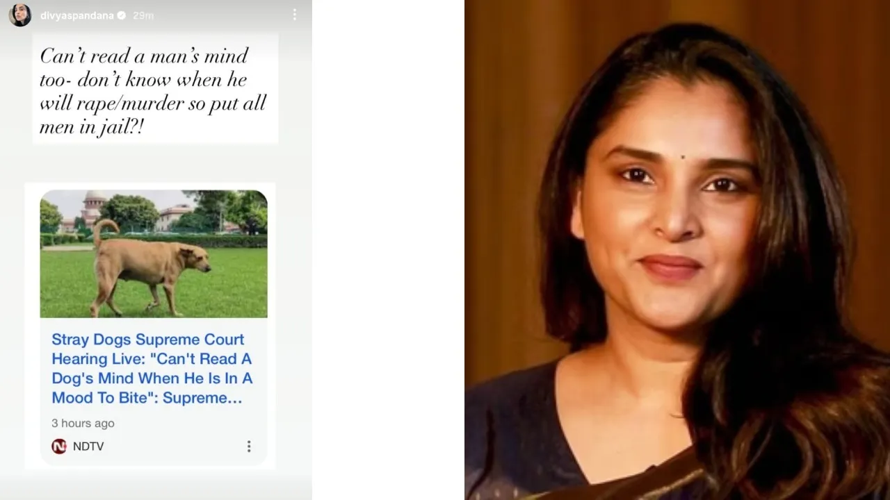 RAMYA CRITICISE SUPREME COURT OPINION ON STRAY DOGS (1)