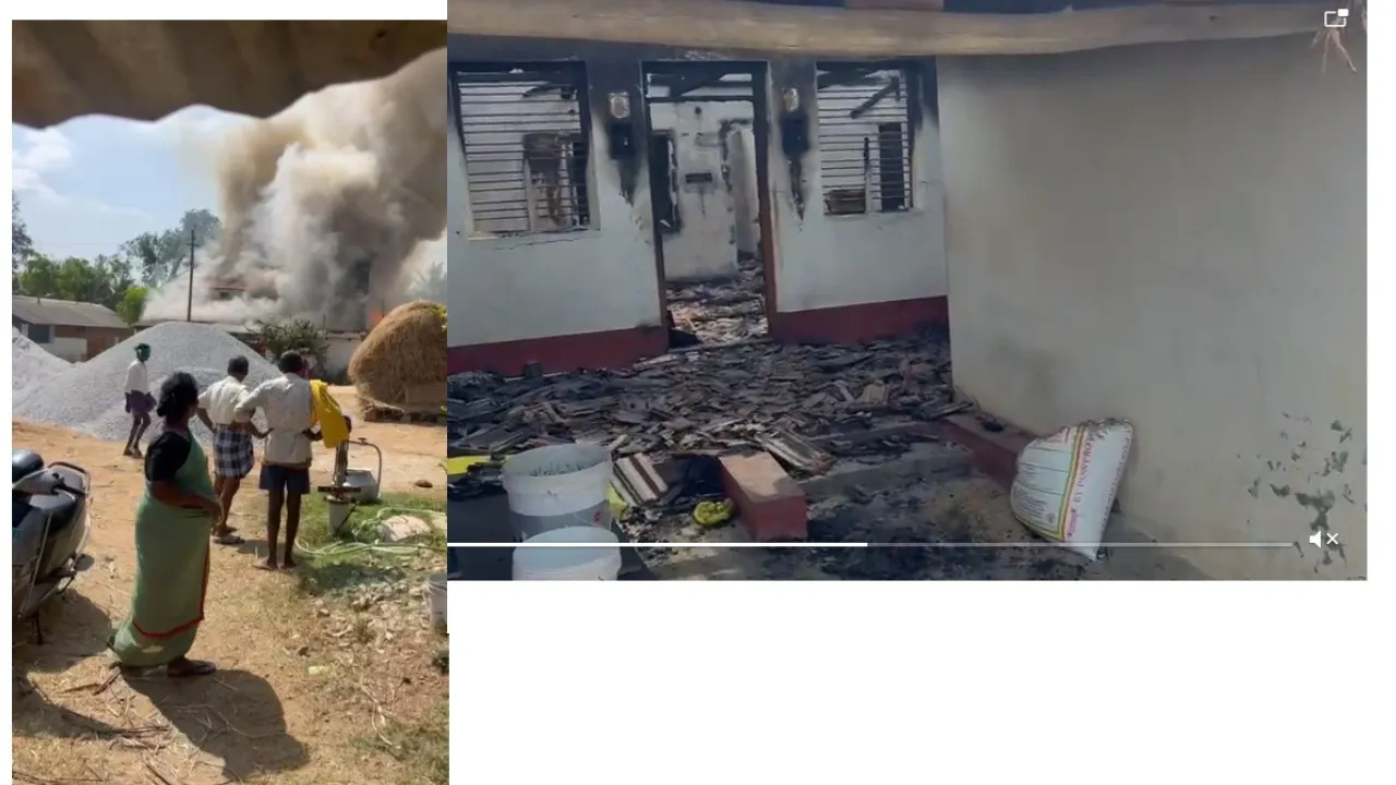 MADDURU SON IN LAW HOUSE SET ON FIRE