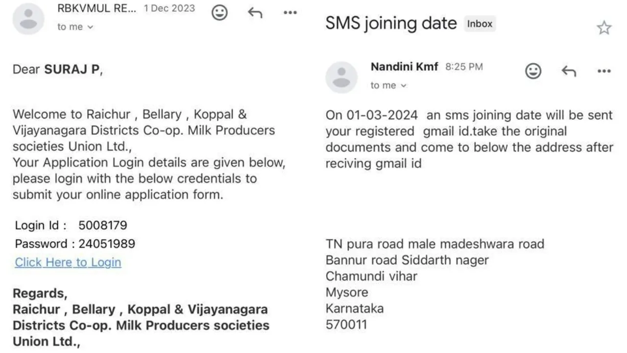 OFFICIAL LOOKING EMAILS