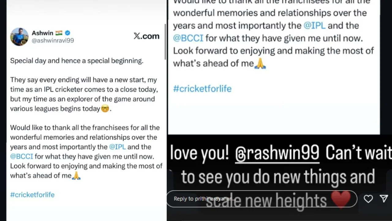 prithi reaction on ashwin retirement