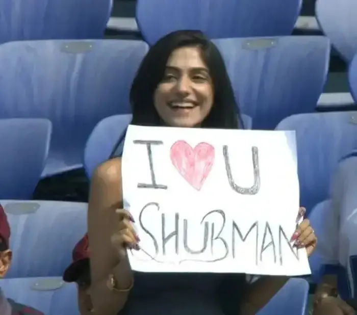 Shubman Gill Viral Fan - IND vs WI 2nd Test