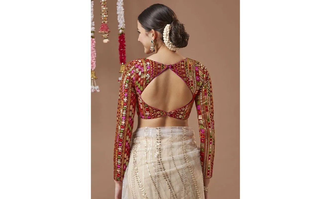 Backless Blouse Design (2)