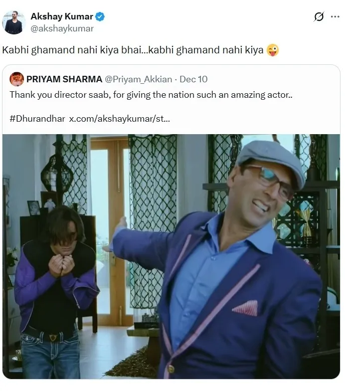 Akshay Kumar on Akshaye Khanna