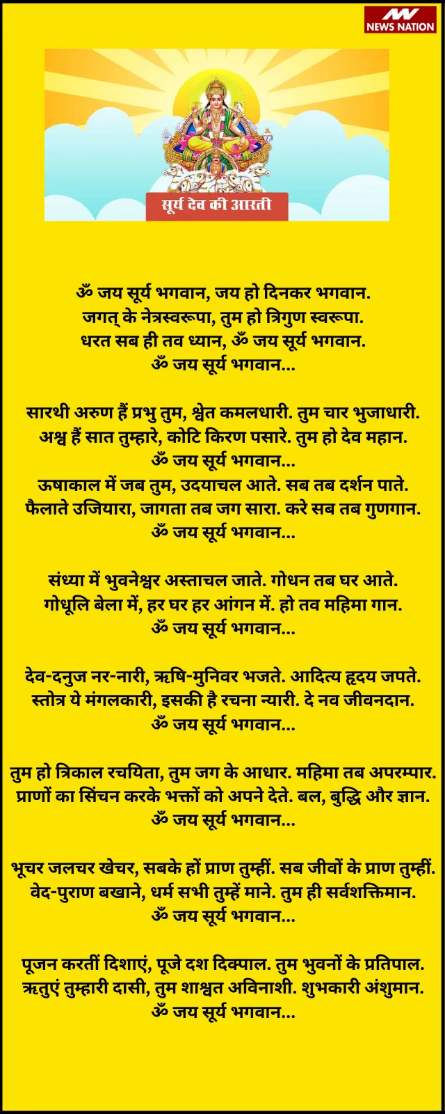 Surya Dev Ki Aarti