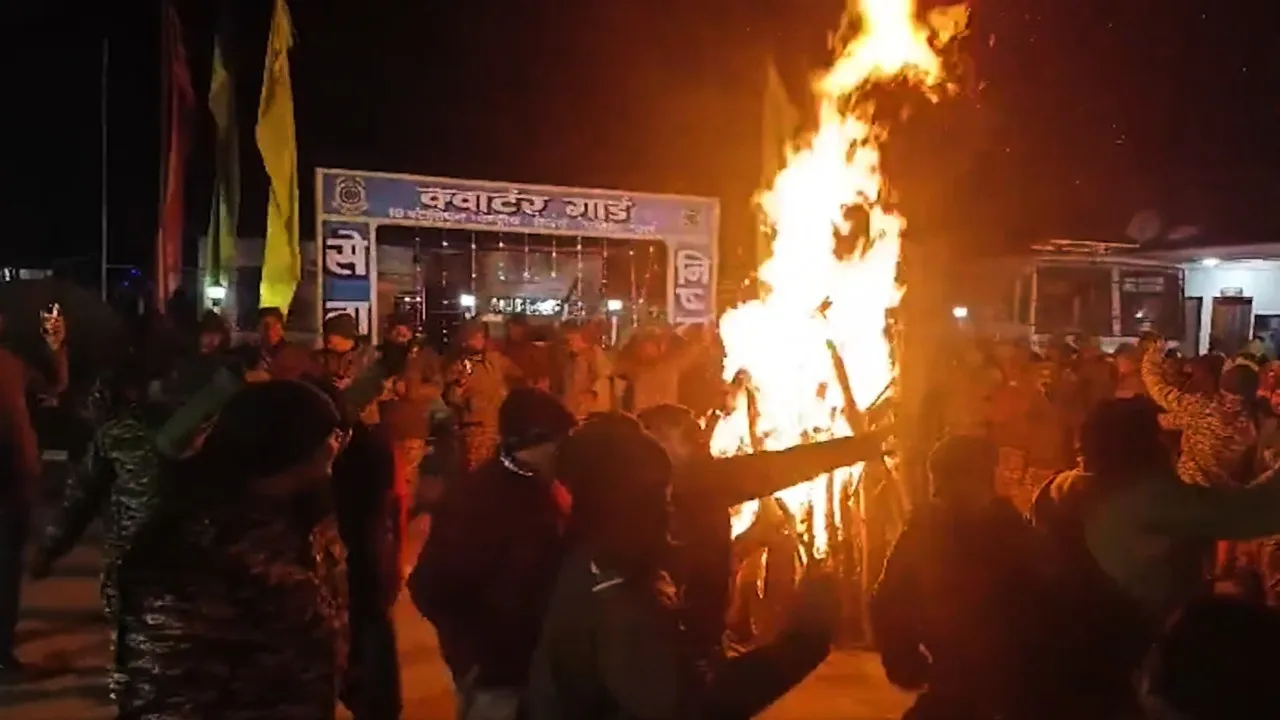 CRPF Personnel Celebrate Lohri