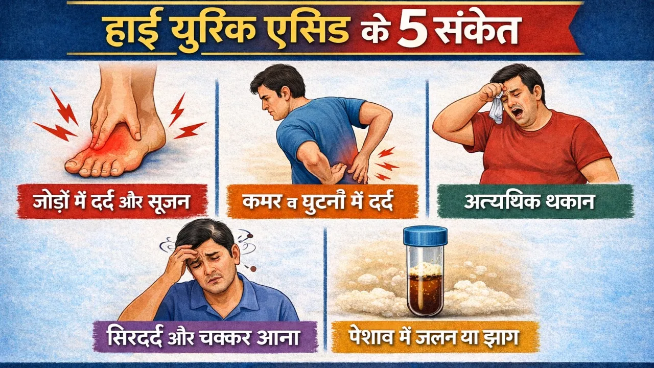 high uric acid symptoms