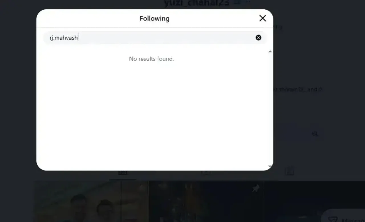 RJ Mahvash and Yuzvendra Chahal