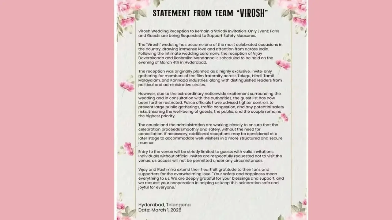 Rashmika Mandanna Hyderabad Reception