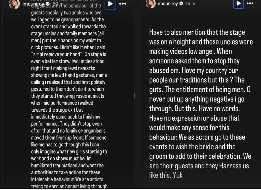 Instagram Story of Mouni Roy