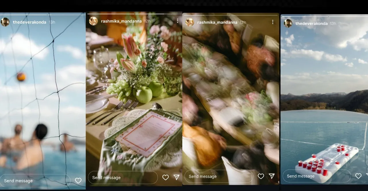 Rashmika Mandanna-Vijay Deverakonda wedding: Poolside cheers, candlelit romance mark dreamy start