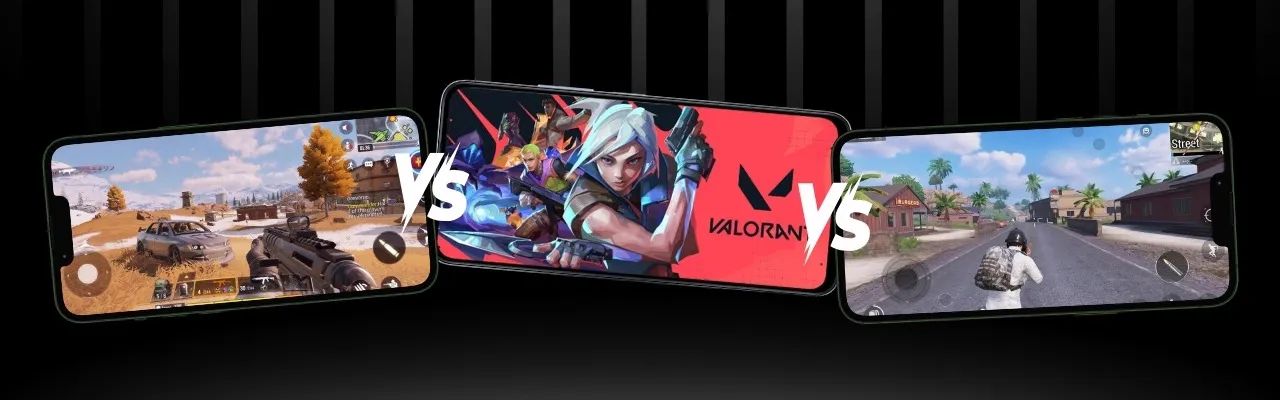 valorant mobile vs cod mobile vs pubg mobile