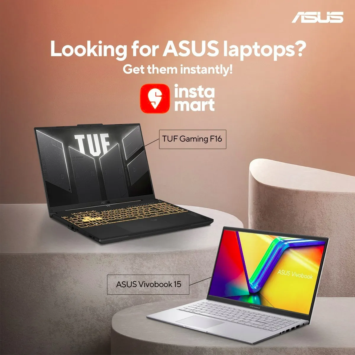 ASUS brings laptops to Swiggy Instamart