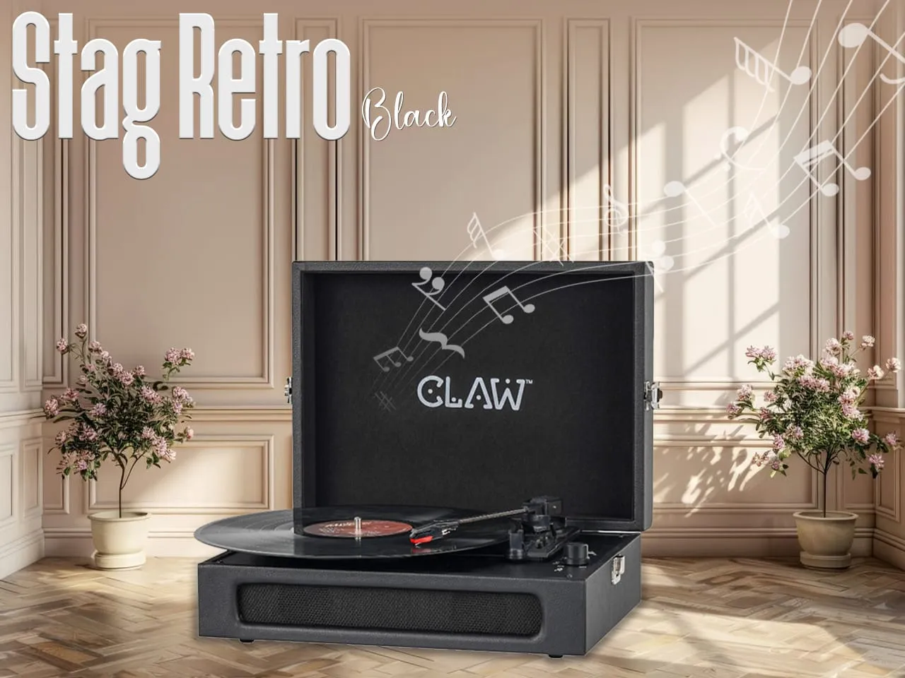 Vinyl Revival Meets Wireless Age with CLAW Stag Retro Player