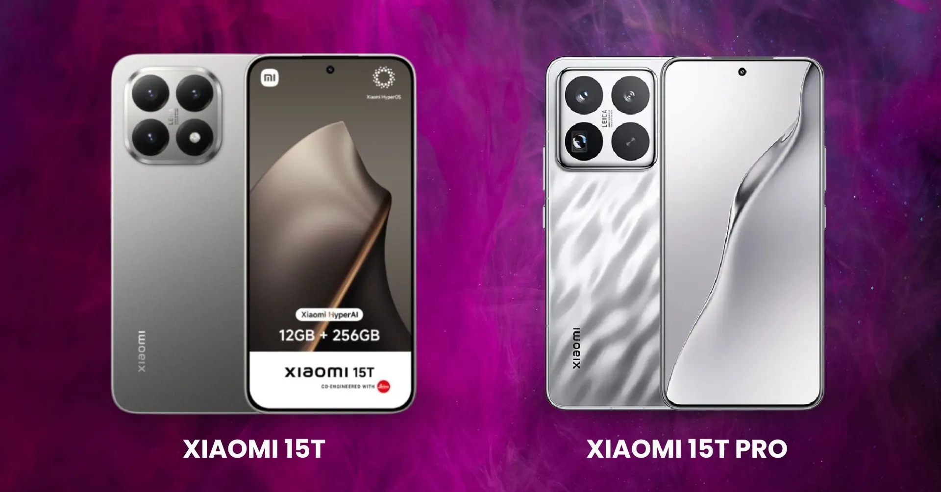 Xiaomi 15T and 15T Pro flagship duo.